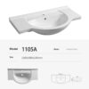 Bathroom Cabinet Sink Single Bowl  10A - Imagen 4