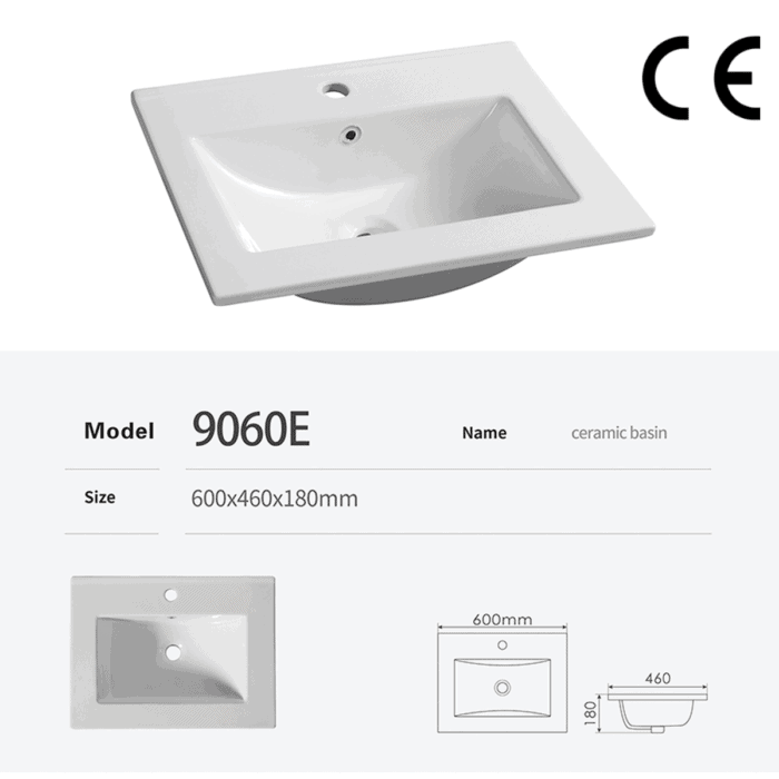 CE, cUPC Approved Bathroom Vanities Double Sinks 90E - Bild 2