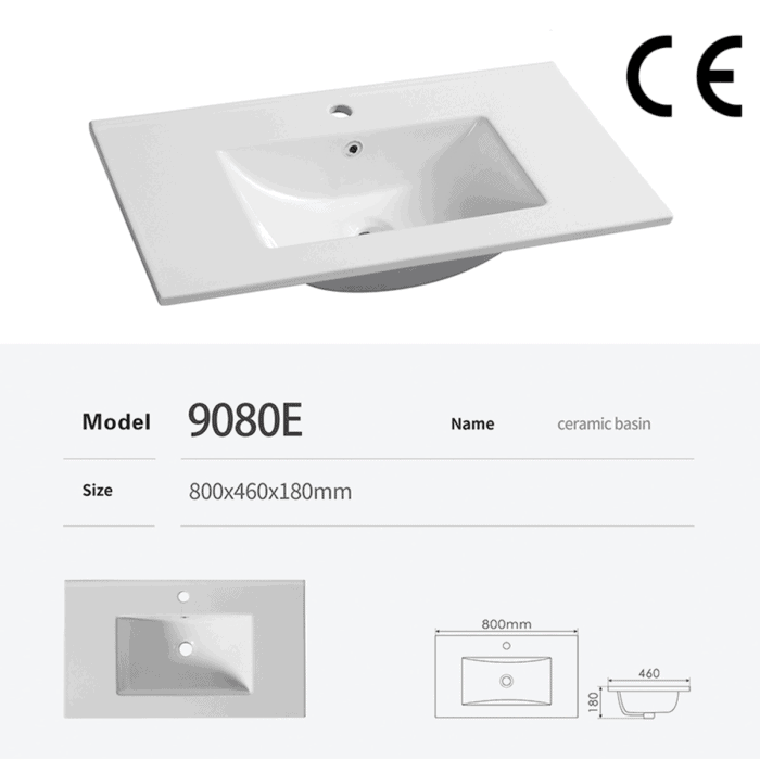 CE, cUPC Approved Bathroom Vanities Double Sinks 90E - Bild 3