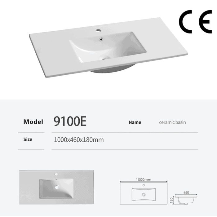 CE, cUPC Approved Bathroom Vanities Double Sinks 90E - Bild 4