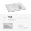 Contemporary Bathroom Sink Countertop 90S - Image 3