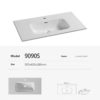 Contemporary Bathroom Sink Countertop 90S - Image 5