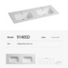 Contemporary Bathroom Sink Countertop 90S - Image 8