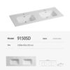 Contemporary Bathroom Sink Countertop 90S