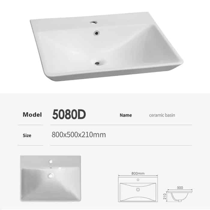 Medium Edge High End Design  Washbasin For Vanity 50D - صورة 4