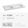 Square Bowl Shape Medium Edge Countertop Basins 40G - Image 4