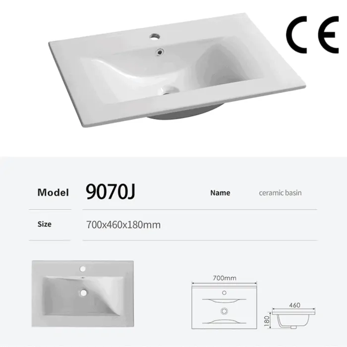 Wave Shape Countertop Wash Basins 90J - Imagen 5