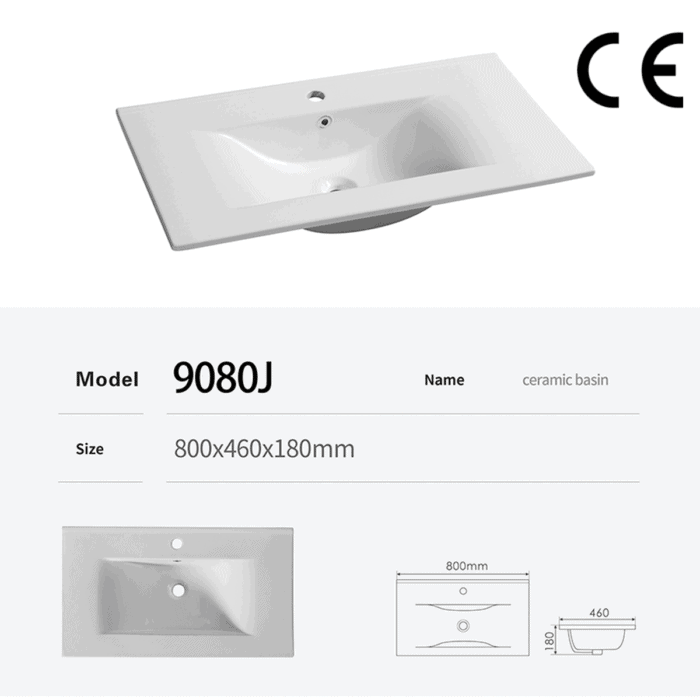 Wave Shape Countertop Wash Basins 90J - Imagen 6