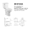 Cheap Siphonic S-Trap Two Piece Toilet Single Flush ADA Seat Height - Image 2