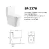 Easy Cleaning Modern Toilet With Dual Flush And PP Seat Cover - Image 2
