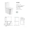 High End Ceramic Toilet Two Piece With Rimless Dual Flushing - Image 2