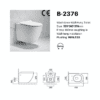 Hot Selling Round Shape Rimless Wall Hung WC UF Cover