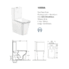 Latest Ceramic Two Piece Toilet Design Easy Install And Cleaning - Image 2