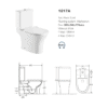 Popular Rimless Flushing P Trap or S Trap Two Piece Toilet - Image 2