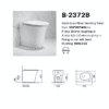 Single Floorstanding Rimless Toilet With Slim UF Seat Cover