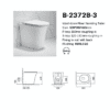 Single Floorstanding Rimless Toilet With Slim UF Seat Cover - Image 2