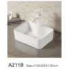 Small Size Rectangle Bathroom Lavatory Sink - Image 2